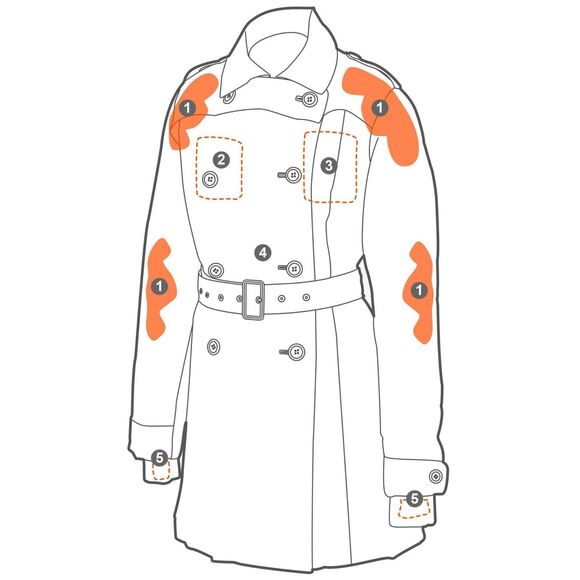 Armadillo Womens Scarlett Mac Waterproof Jacket Small Travel Moto Scooterwear - Picture 3 of 16